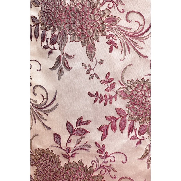 *NWT* Lulus Glow Metallic Purple Floral Jacquard Shift Dress - Picture 7 of 7